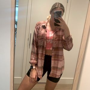 Ripped pink flannel